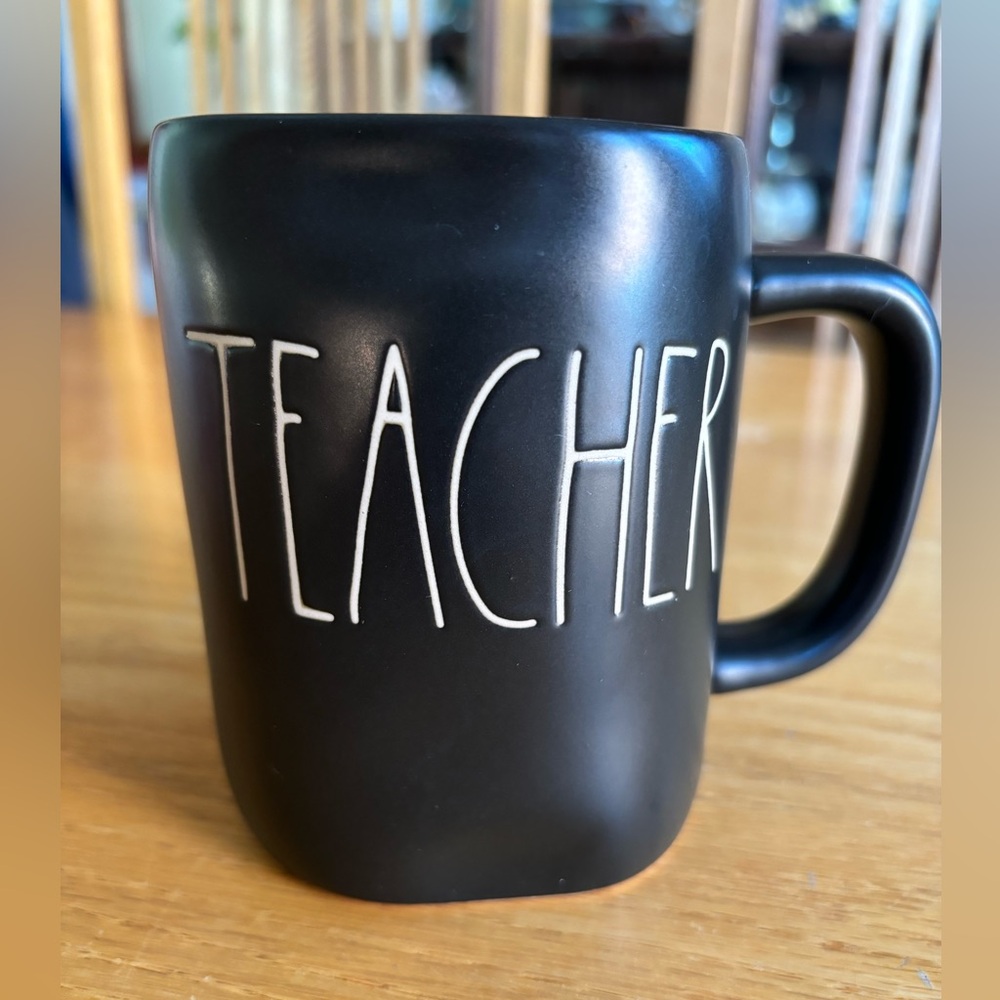 Rae Dunn Black Teacher Mug